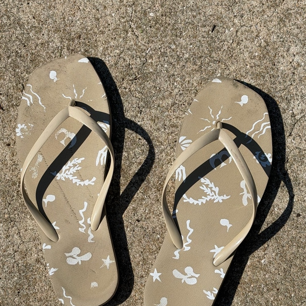 Target Tan and White Women's Sandals